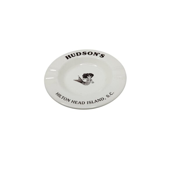 Hudsons Hilton Head Island S.C. Vintage Ceramic Souvenir Ashtray - Picture 1 of 4